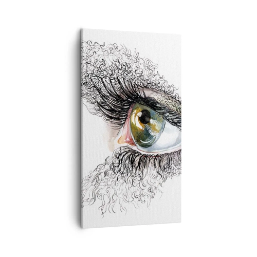 Quadro em tela - Olhe diretamente para a alma - 45x80 cm