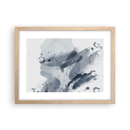 Pôster com moldura de carvalho claro - Um estudo da natureza da água - 40x30 cm