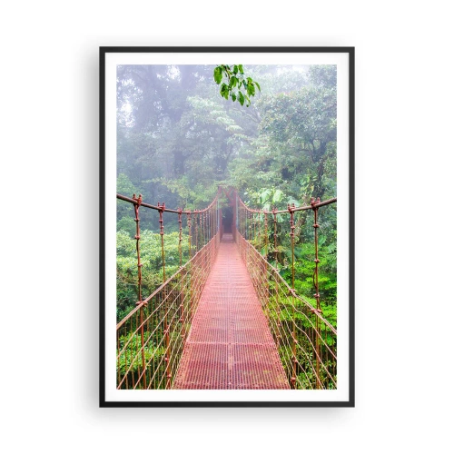 Pôster com moldura preta - Suspenso acima das copas - 70x100 cm