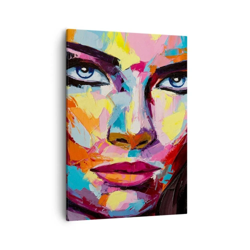 Quadro em tela - A alma também é colorida - 50x70 cm