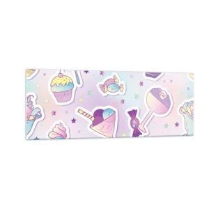 Quadro em vidro - Tenha um aniversário todos os dias - 140x50 cm