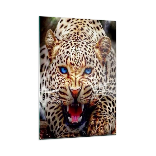 Quadro em vidro - A raiva não afeta a beleza - 50x70 cm