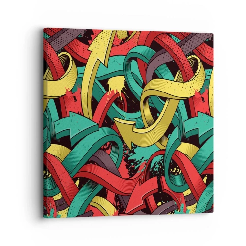 Quadro em tela - Qual o caminho para o destino? - 30x30 cm