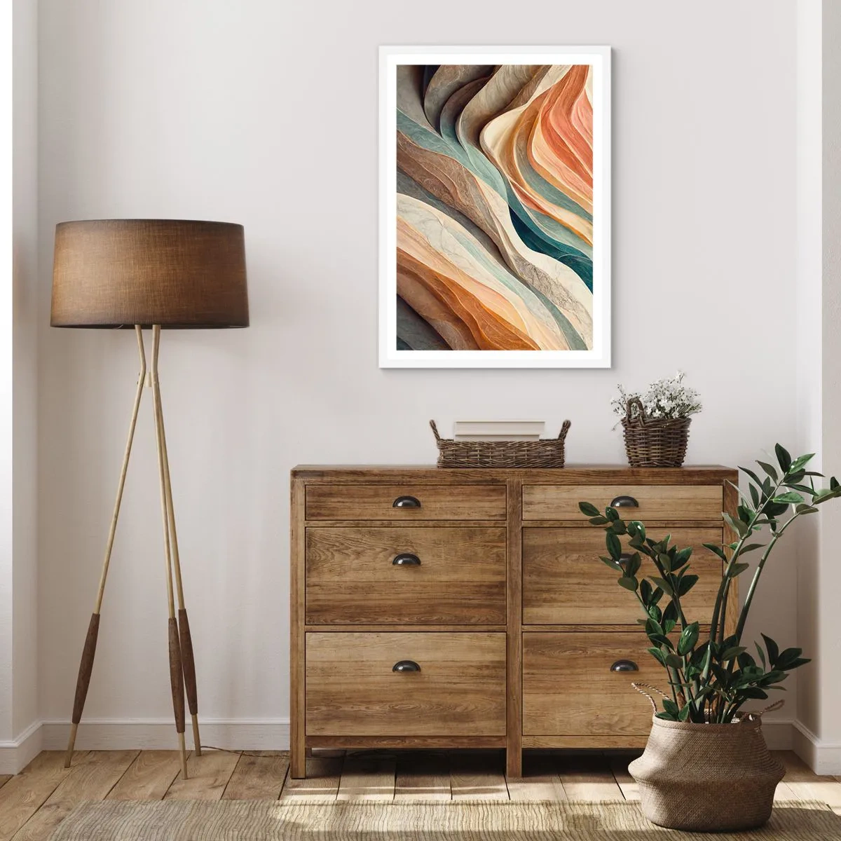 Pôster em moldura branca - O momento antes da mudança - 40x50 cm