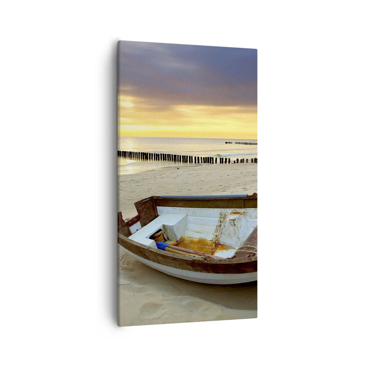 Quadro em tela - Não há mais praias bonitas do que essa - 55x100 cm