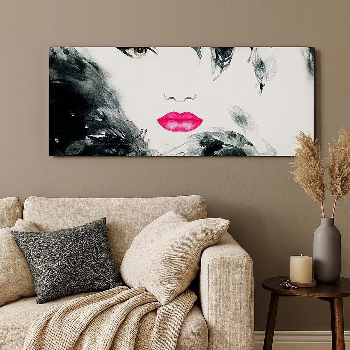 Quadro em tela - Atenção! Femme fatale - 30x30 cm