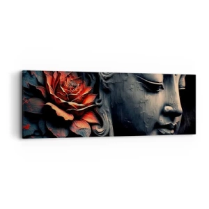 Quadro em tela - Em harmonia com o mundo - 90x30 cm