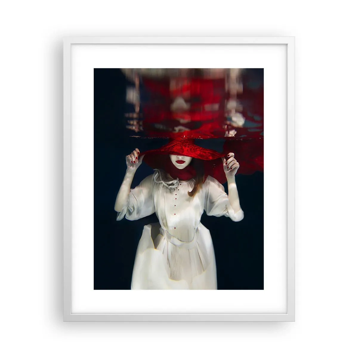 Pôster em moldura branca - Demônio do Pântano - 40x50 cm