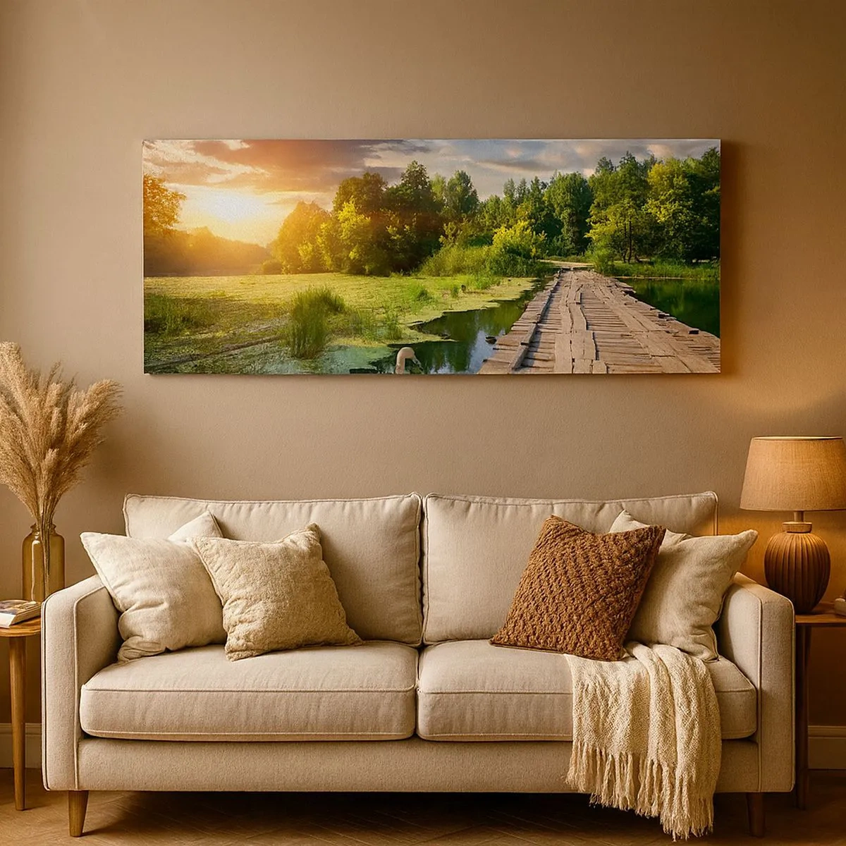 Quadro em tela - Verão em todos os lugares - 100x40 cm