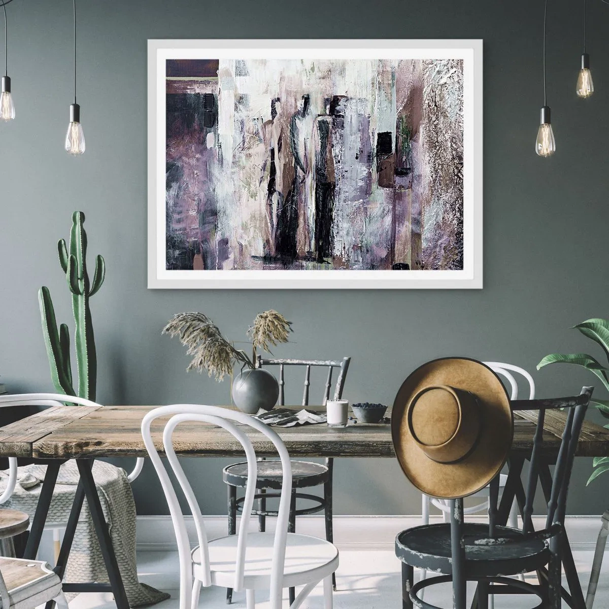 Pôster em moldura branca - Três misteriosos - 100x70 cm