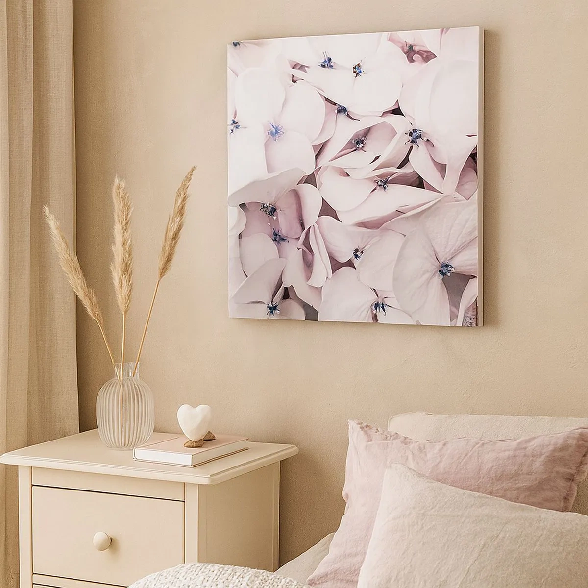 Quadro em tela - Em uma inundação de flores - 30x30 cm