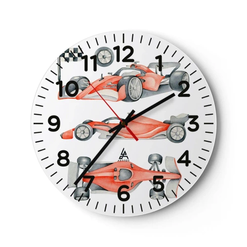 Relógio de parede - Relógio em vidro - Persiga seu sonho - 30x30 cm