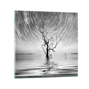 Quadro em vidro - Sinfonia da natureza - 30x30 cm