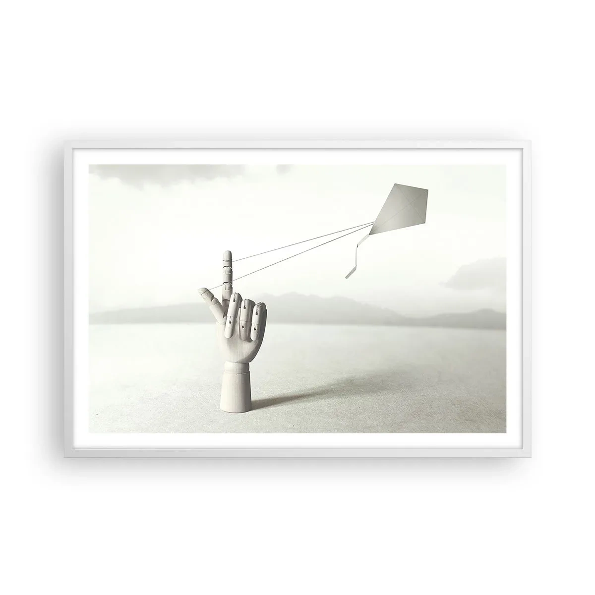 Pôster em moldura branca - Prova de força - 91x61 cm