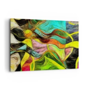 Quadro em tela - O movimento é vida - 100x70 cm