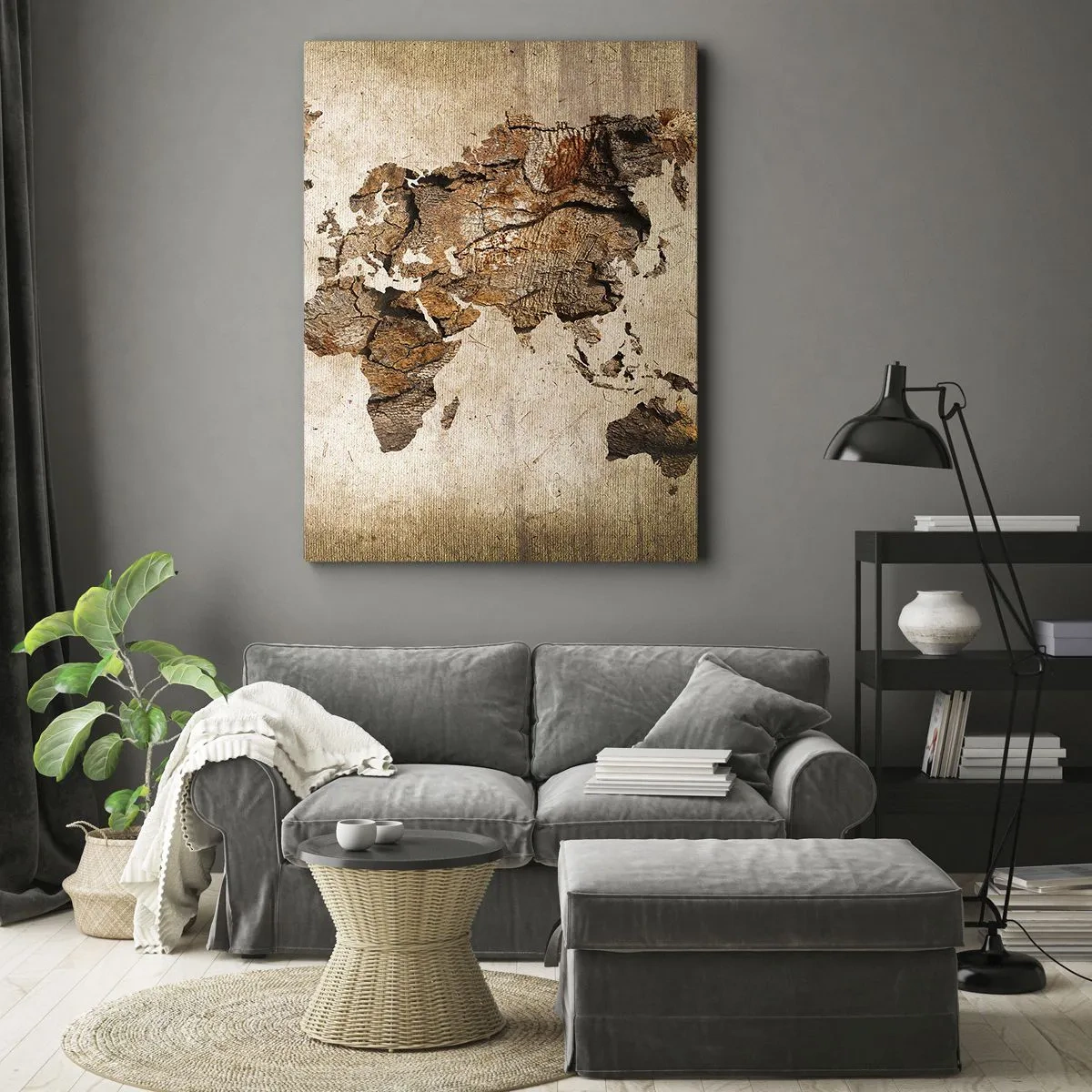 Quadro em tela - Descobrindo o o mundo - 50x70 cm