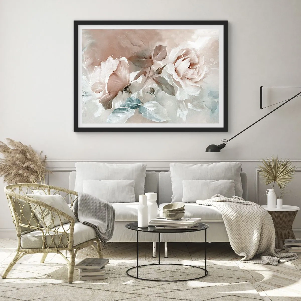 Pôster com moldura preta - O espírito do romantismo - 70x50 cm