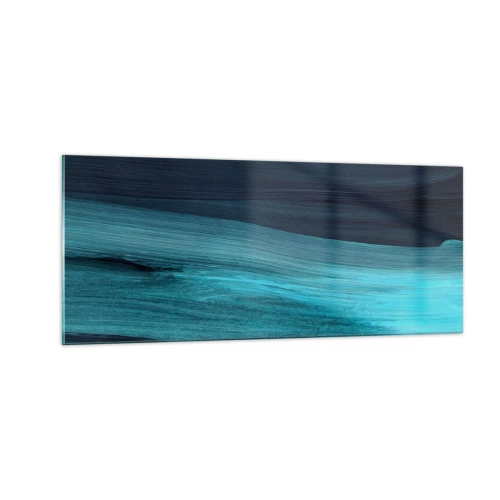 Quadro em vidro - Vá com o fluxo - 100x40 cm