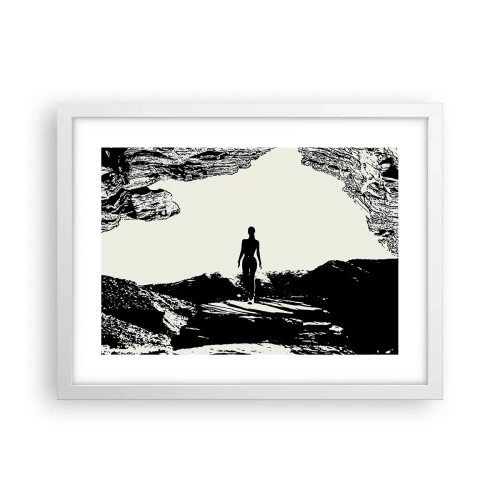 Pôster em moldura branca - Novo visual - 40x30 cm