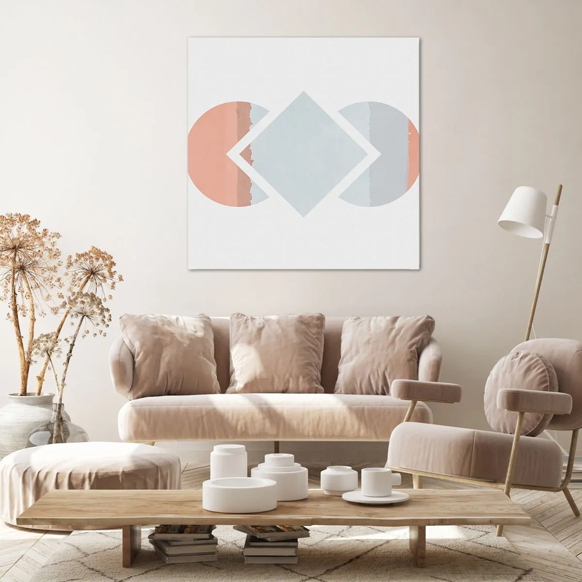 Quadro em tela - A situação é clara - 70x70 cm