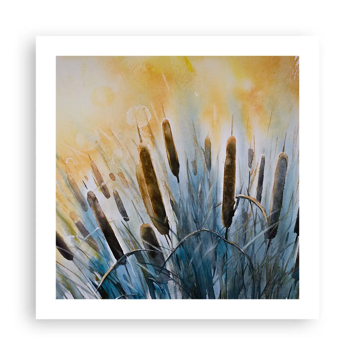 Pôster - O frio da água, o calor do sol - 50x50 cm