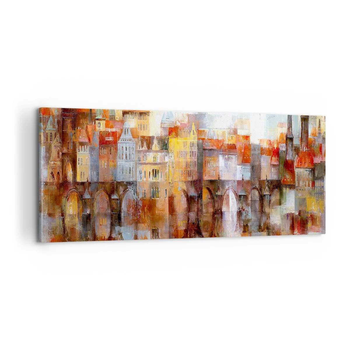 Quadro em tela - Debaixo da ponte também é bonito - 100x40 cm