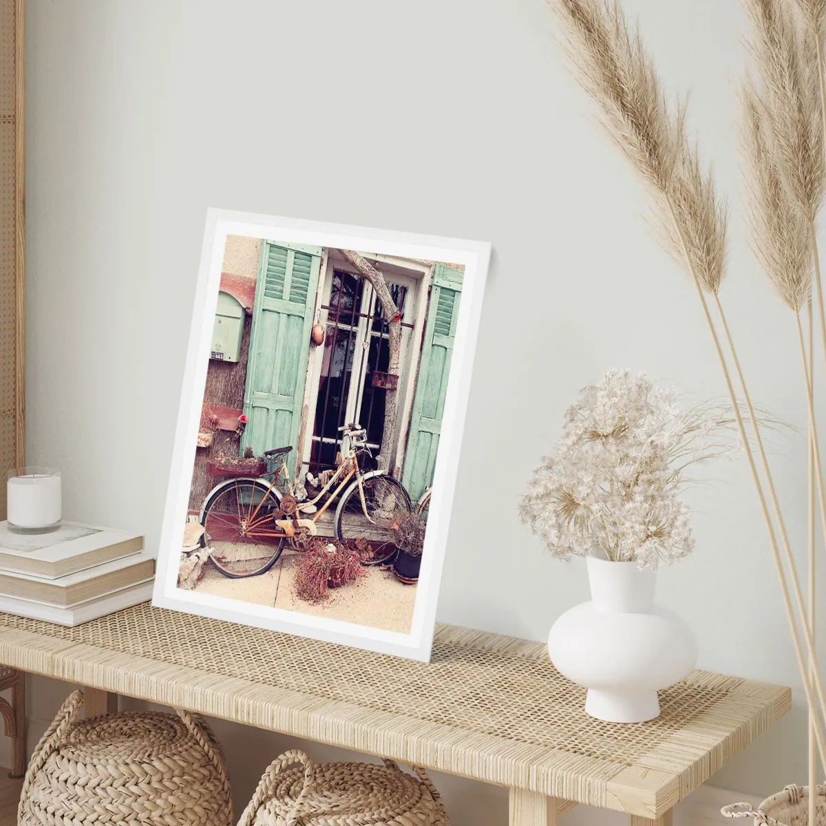 Pôster em moldura branca - Viva a província - 30x40 cm