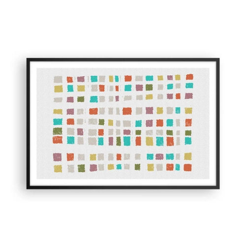 Pôster com moldura preta - Jogo desconhecido - 91x61 cm