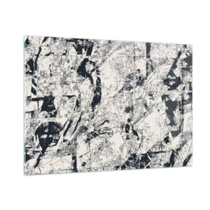 Quadro em vidro - Interpenetração de opostos - 100x70 cm