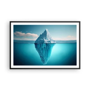 Pôster com moldura preta - Rainha do Gelo - 91x61 cm