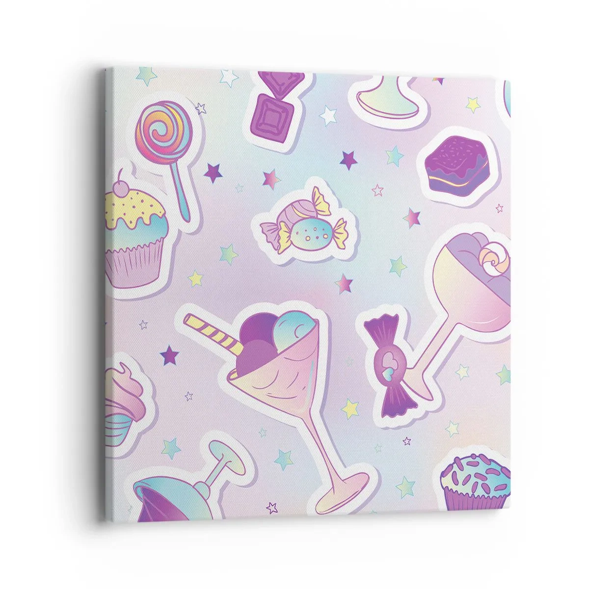 Quadro em tela - Tenha um aniversário todos os dias - 40x40 cm