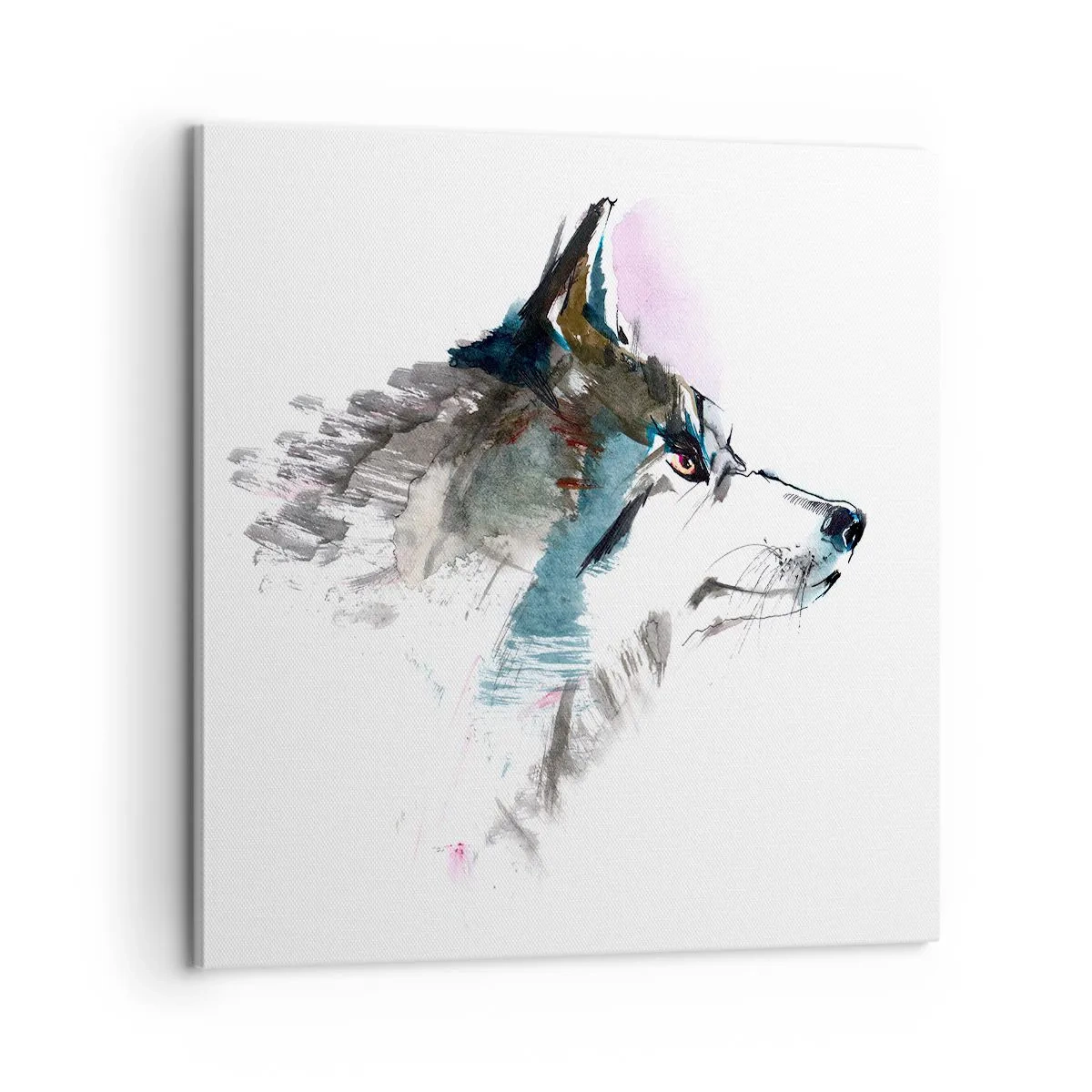 Quadro em tela - O tempo não come o lobo - 60x60 cm
