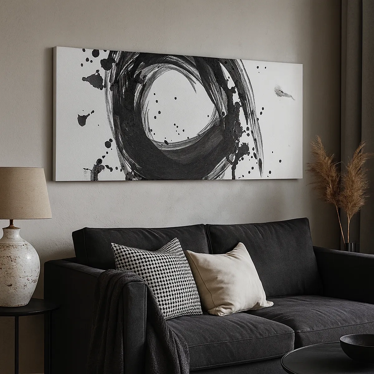 Quadro em tela - O vórtice da criação - 30x30 cm