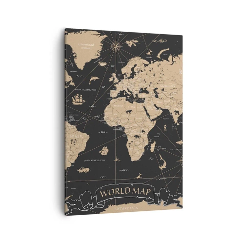 Quadro em tela - Os limites do meu mundo - 50x70 cm