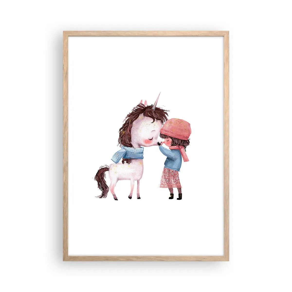 Pôster com moldura de carvalho claro - Conto do inverno - 50x70 cm