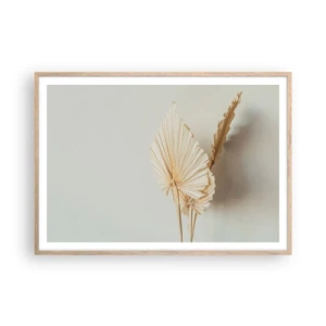 Pôster com moldura de carvalho claro - Quando precisas de alívio - 100x70 cm
