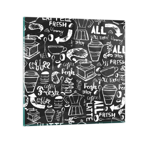 Quadro em vidro - Tudo o que precisa é... - 30x30 cm