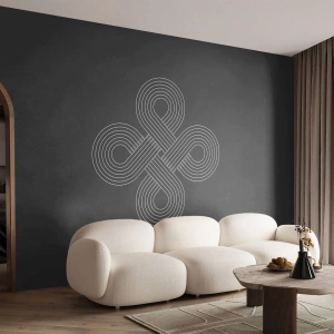 Papel de Parede Premium Canvas - No espírito celta - Abstração, Pedaço, Minimalismo - 500x350 cm