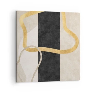 Quadro em tela - Formas em loop - 50x50 cm