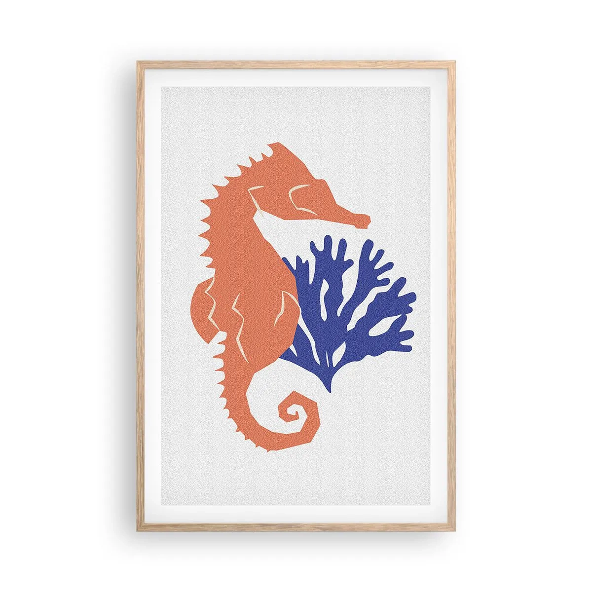 Pôster com moldura de carvalho claro - Em um prado subaquático - 61x91 cm