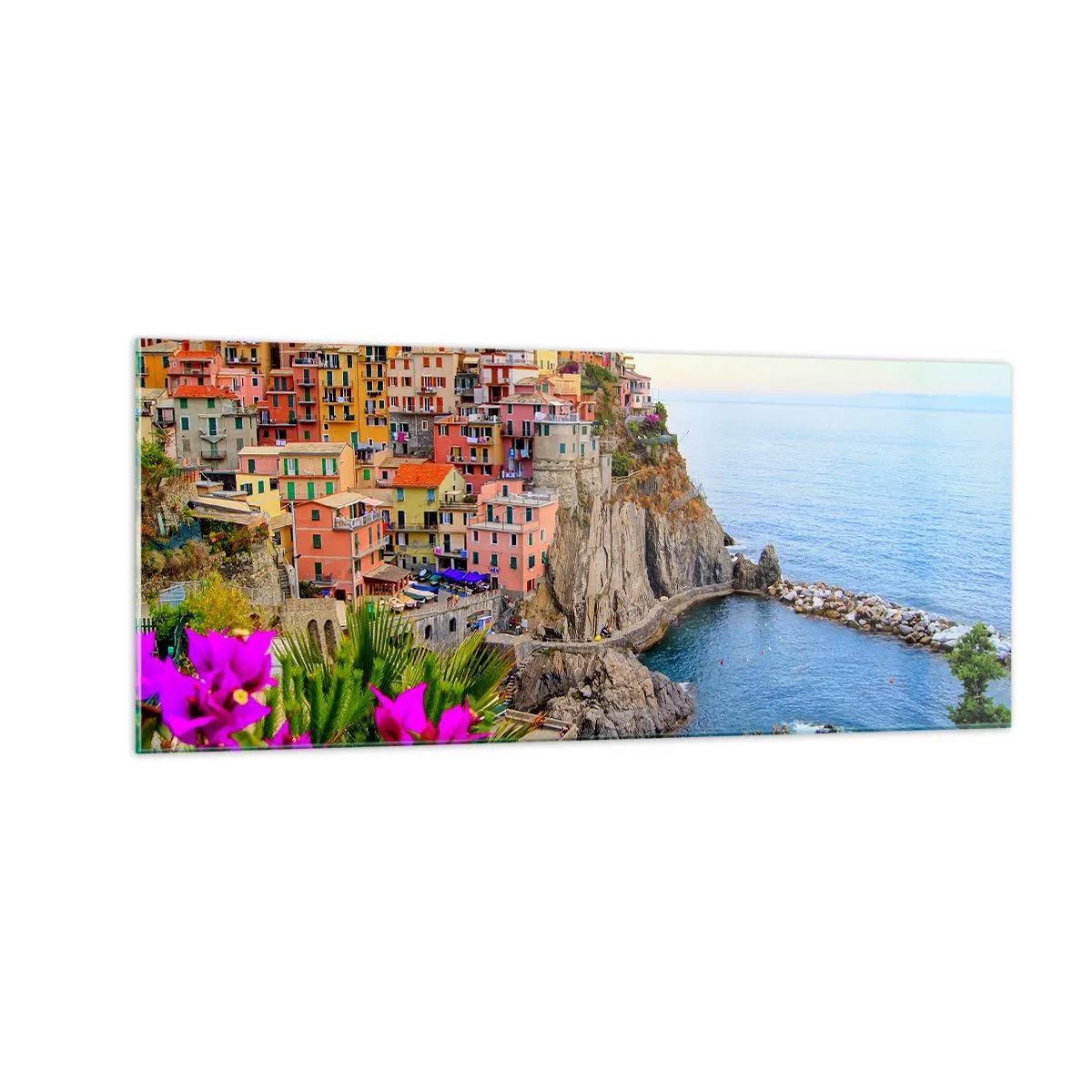 Quadro em vidro - A cidade que sorri - 100x40 cm