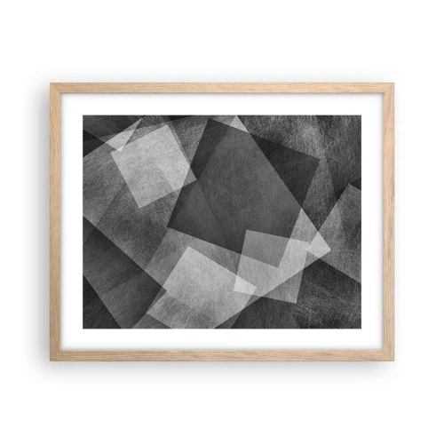 Pôster com moldura de carvalho claro - Um eterno símbolo da durabilidade e da ordem - 50x40 cm