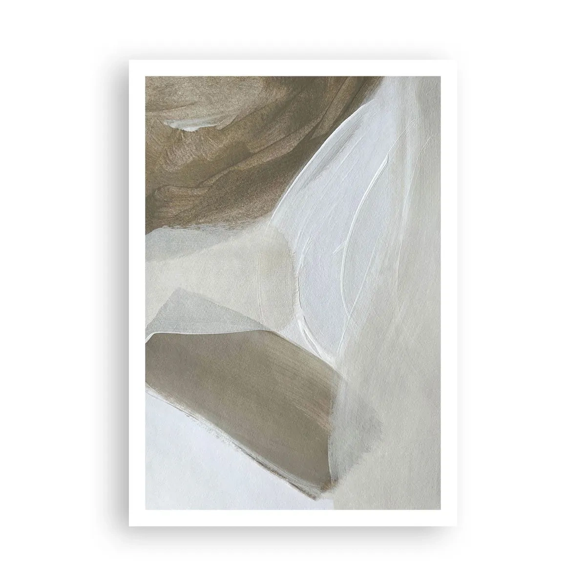 Pôster - Uma onda de branco - 70x100 cm