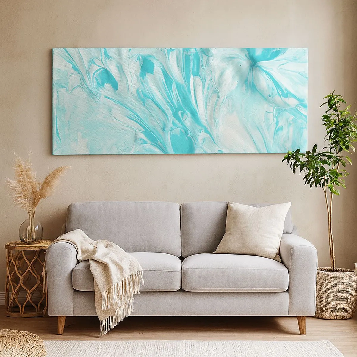 Quadro em tela - Juntos para sempre - 100x40 cm