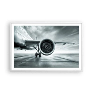 Pôster em moldura branca - Há poder! - 91x61 cm