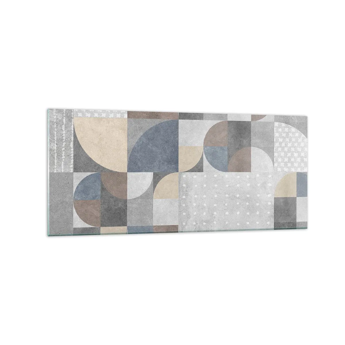 Quadro em vidro - Fantasia cerâmica - 120x50 cm