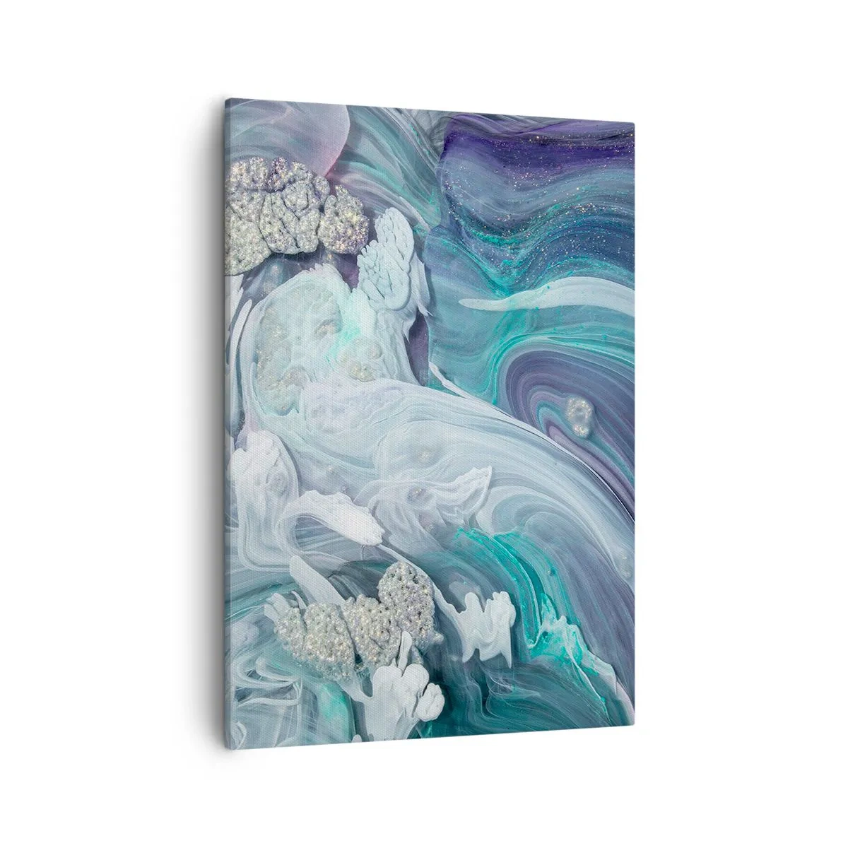 Quadro em tela - Correntes de azul - 50x70 cm