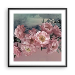 Pôster com moldura preta - O auge do romantismo - 50x50 cm