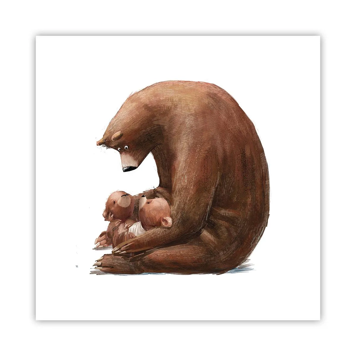 Pôster - Doces sonhos, crianças - 40x40 cm