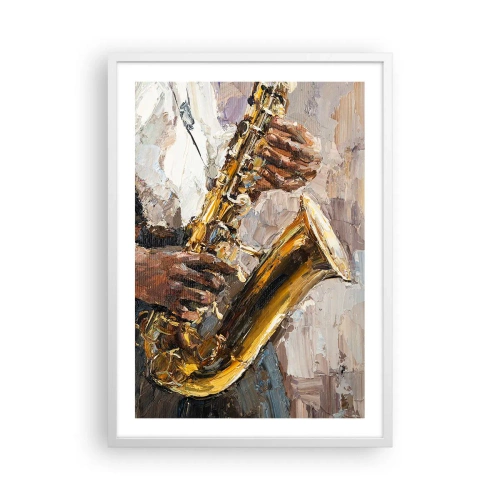 Pôster em moldura branca - Hora do solo - 50x70 cm